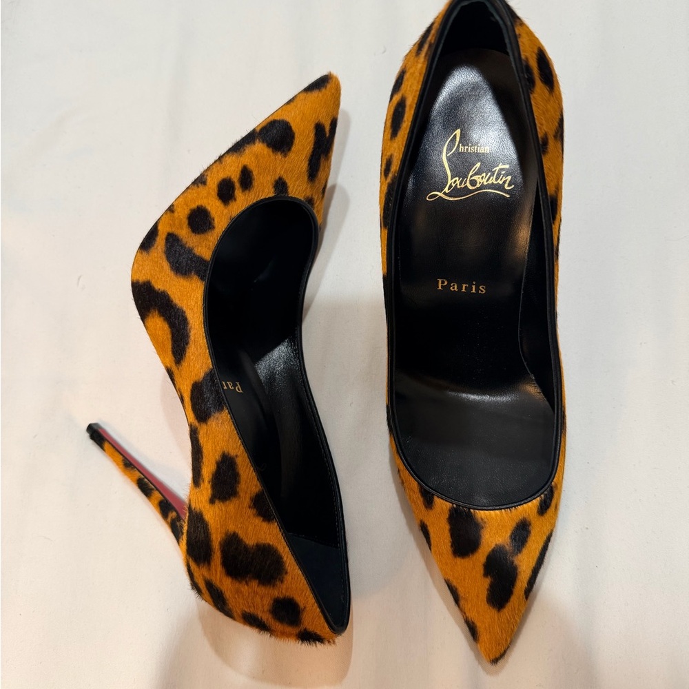 Christian Louboutin Animal Print Heels - Picture 2 of 7